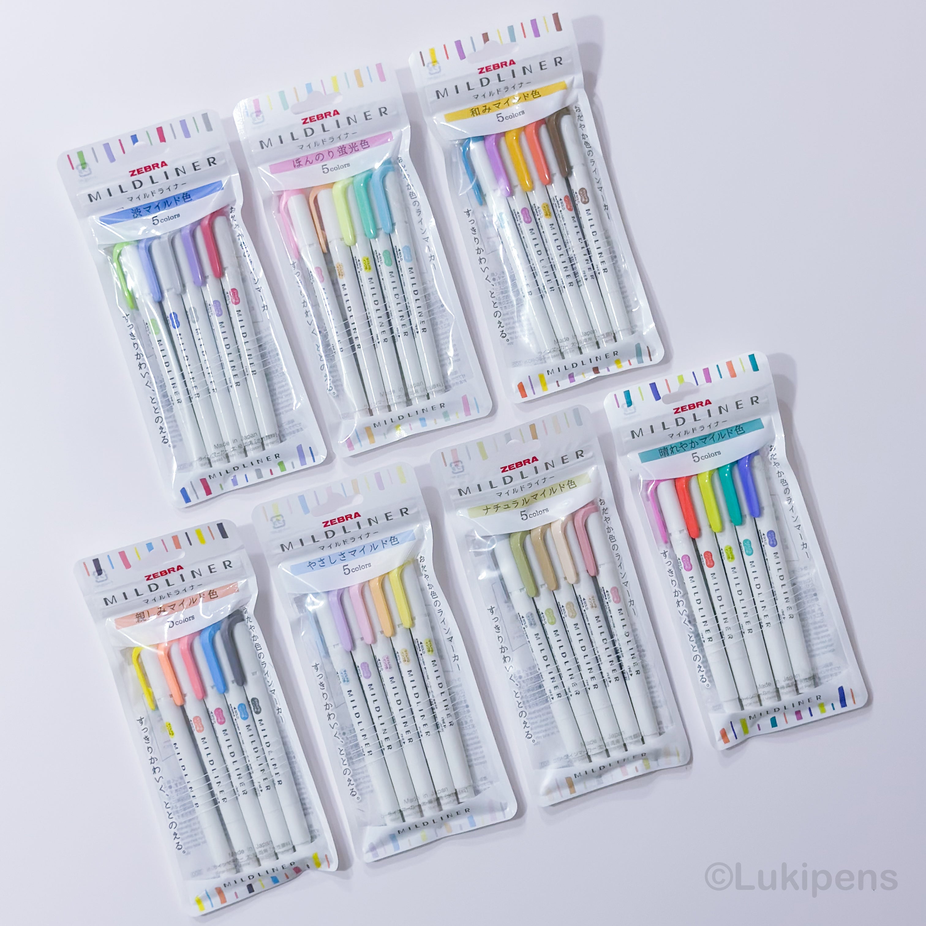 Pack de 35 Resaltadores Mildliner Zebra - Doble Punta - Biselada / Fin –  Lukipens