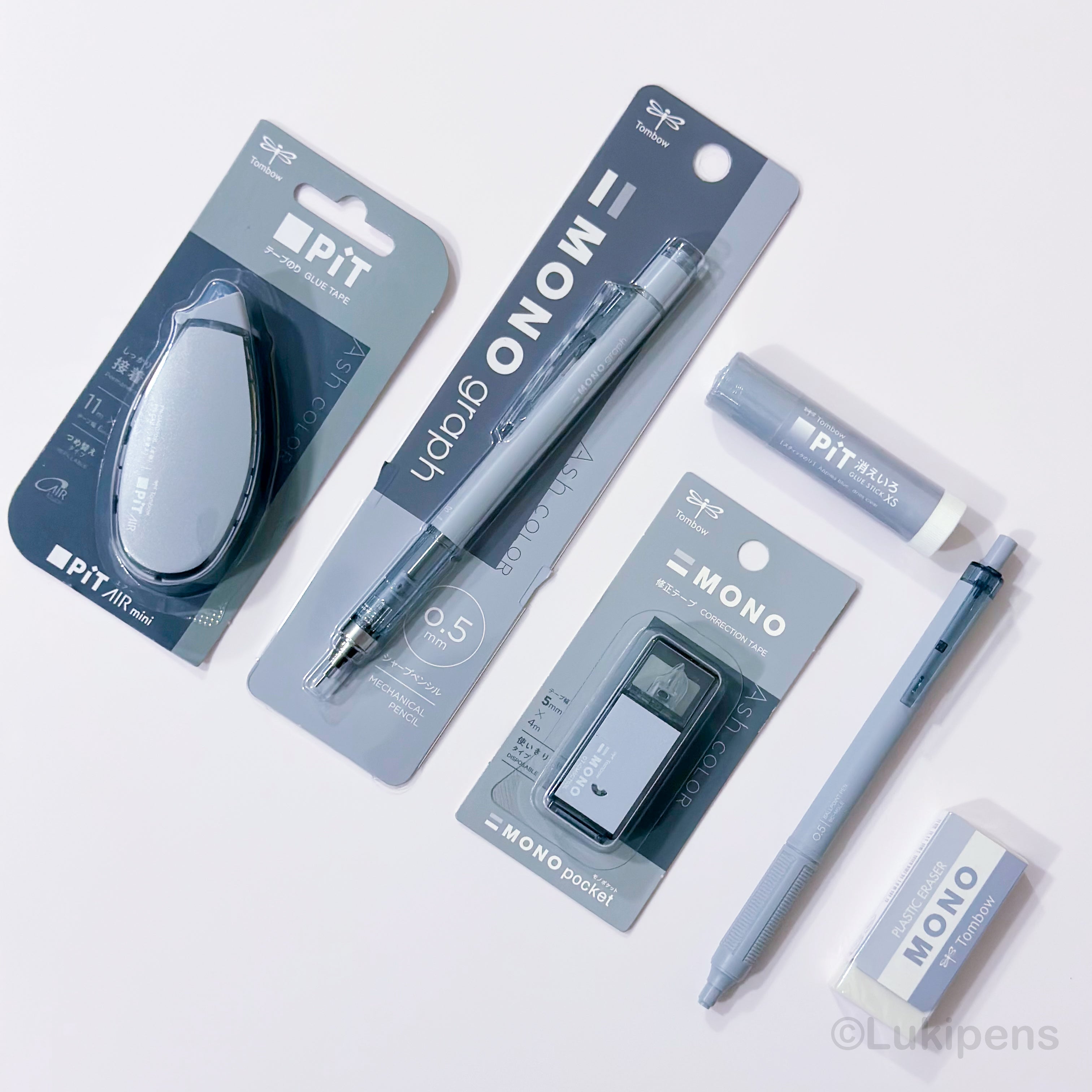 Tombow Mono PiT Glue Stick Ash Color Limited Edition