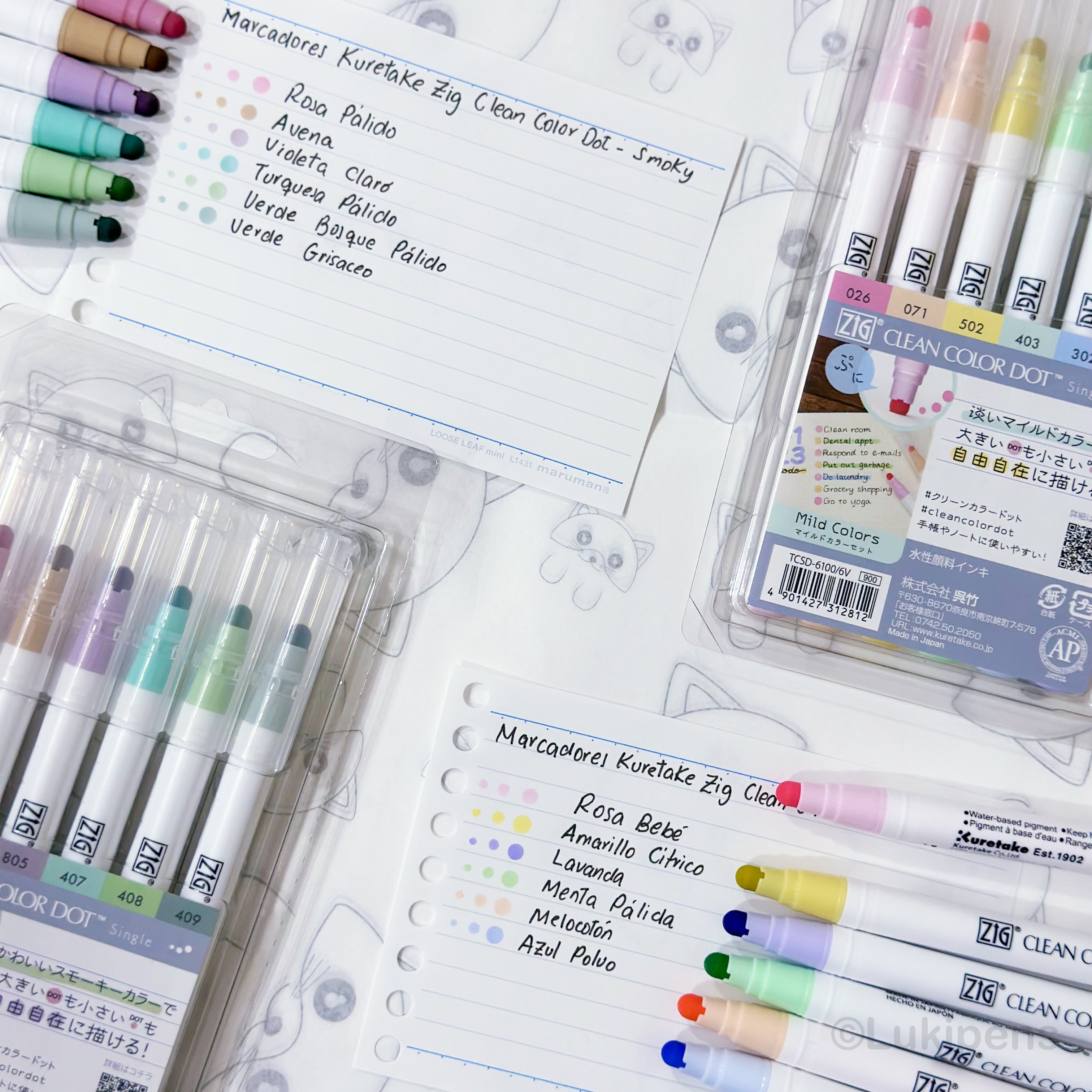 Marcadores Kuretake Zig Clean Color Doble Punta X 12 Uni - View #2